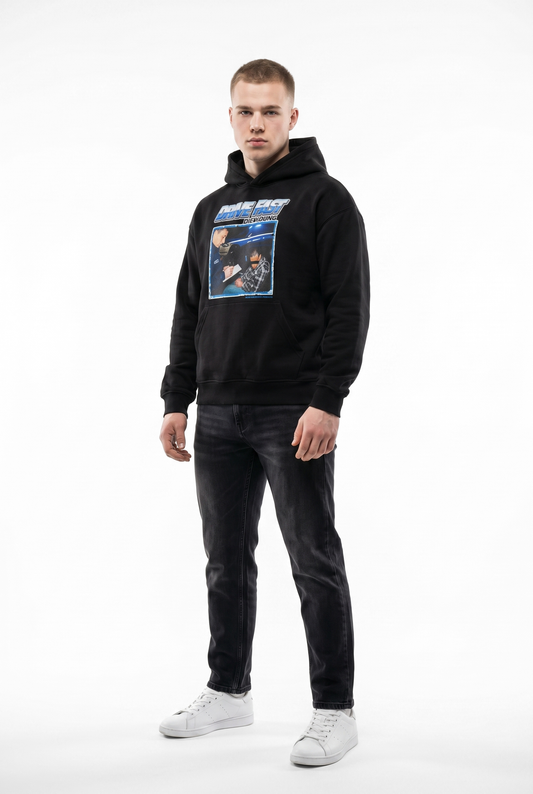 Drive Fast Polizei Hoodie Black
