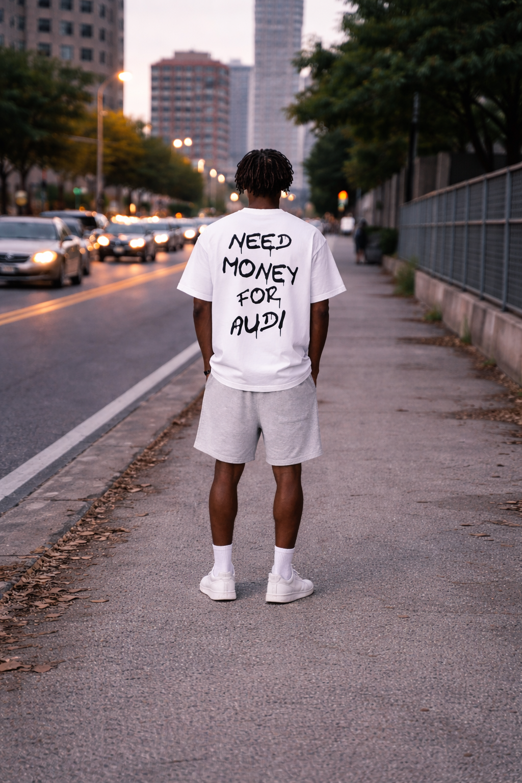 Drive Fast Need Money For Audi Tee White