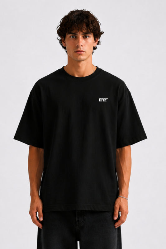 Drive Fast Back Tee Black