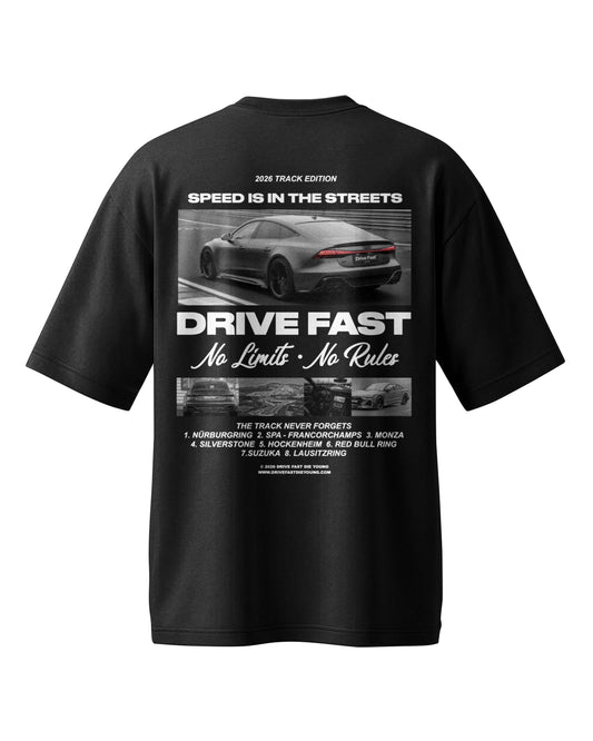 Drive Fast Track Edition Tee Black
