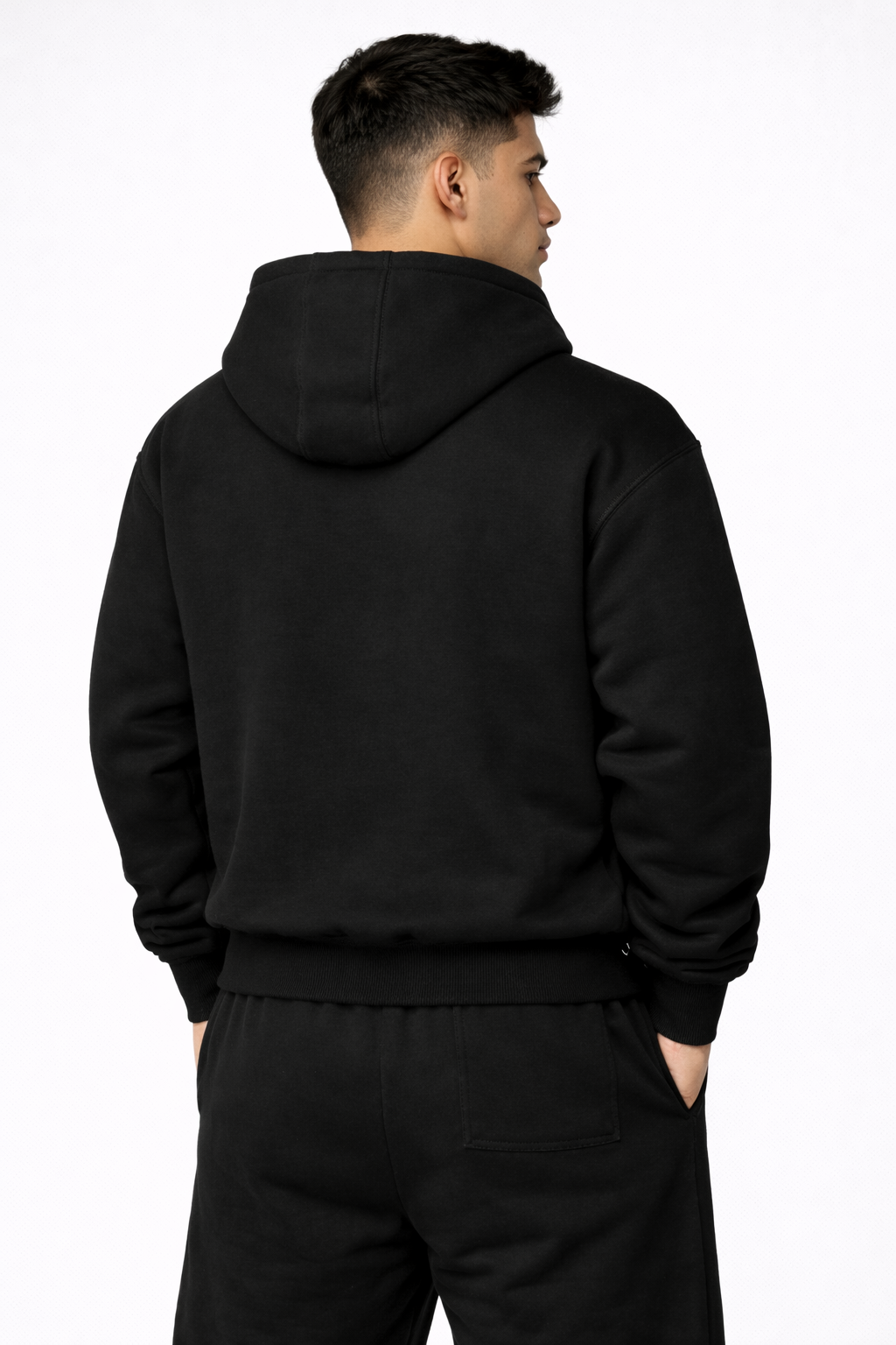 Drive Fast Piston Hoodie Black