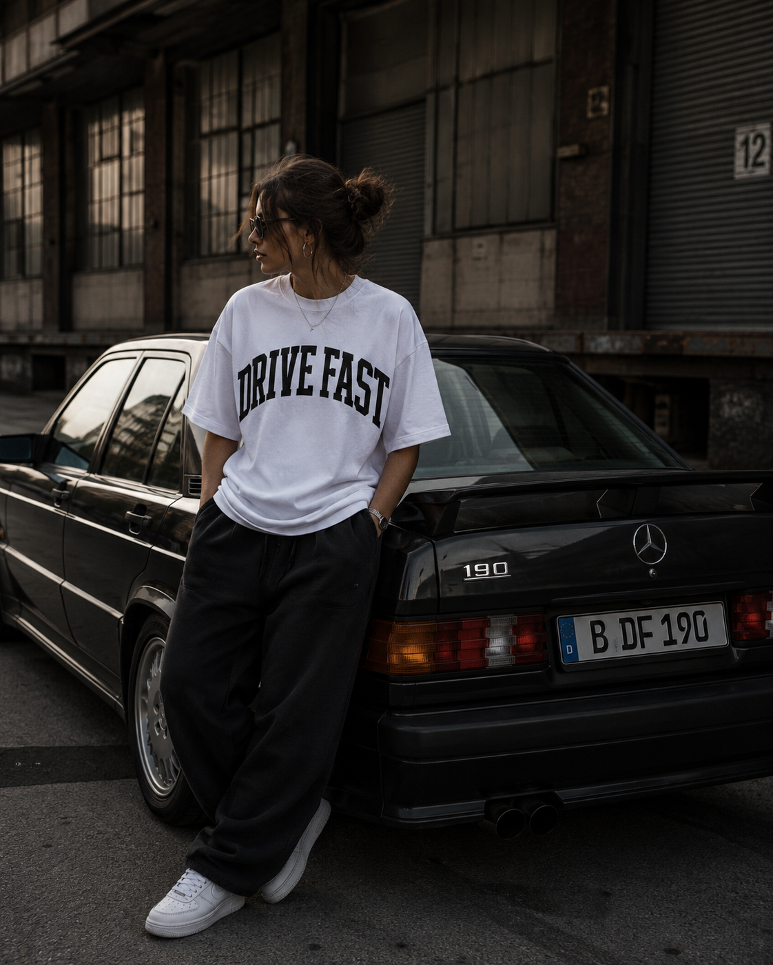 Drive Fast Essential Tee White