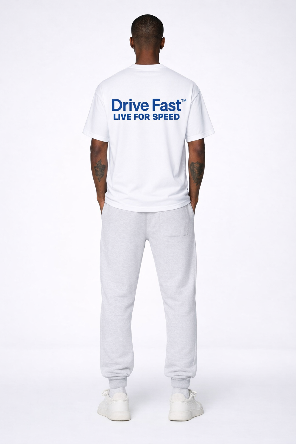 Drive Fast Speed Tee White