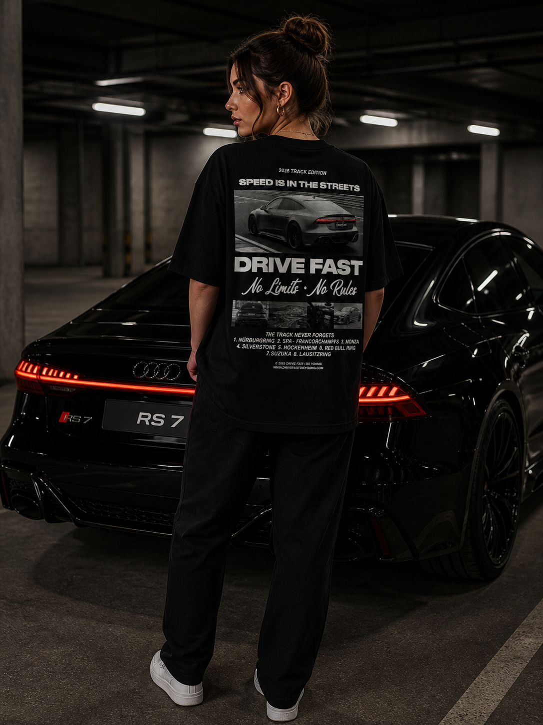 Drive Fast Track Edition Tee Black