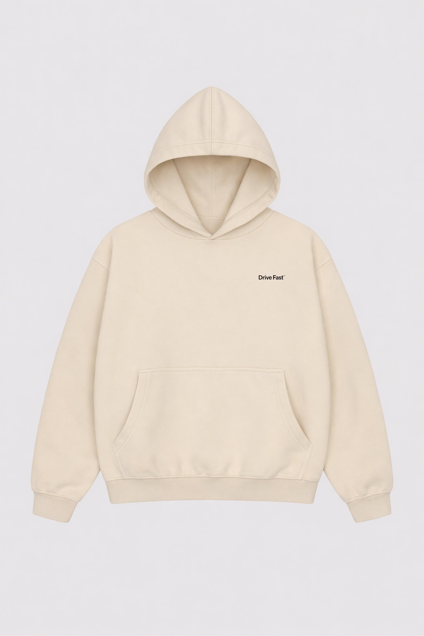 Drive Fast Strafzettel Hoodie Creme
