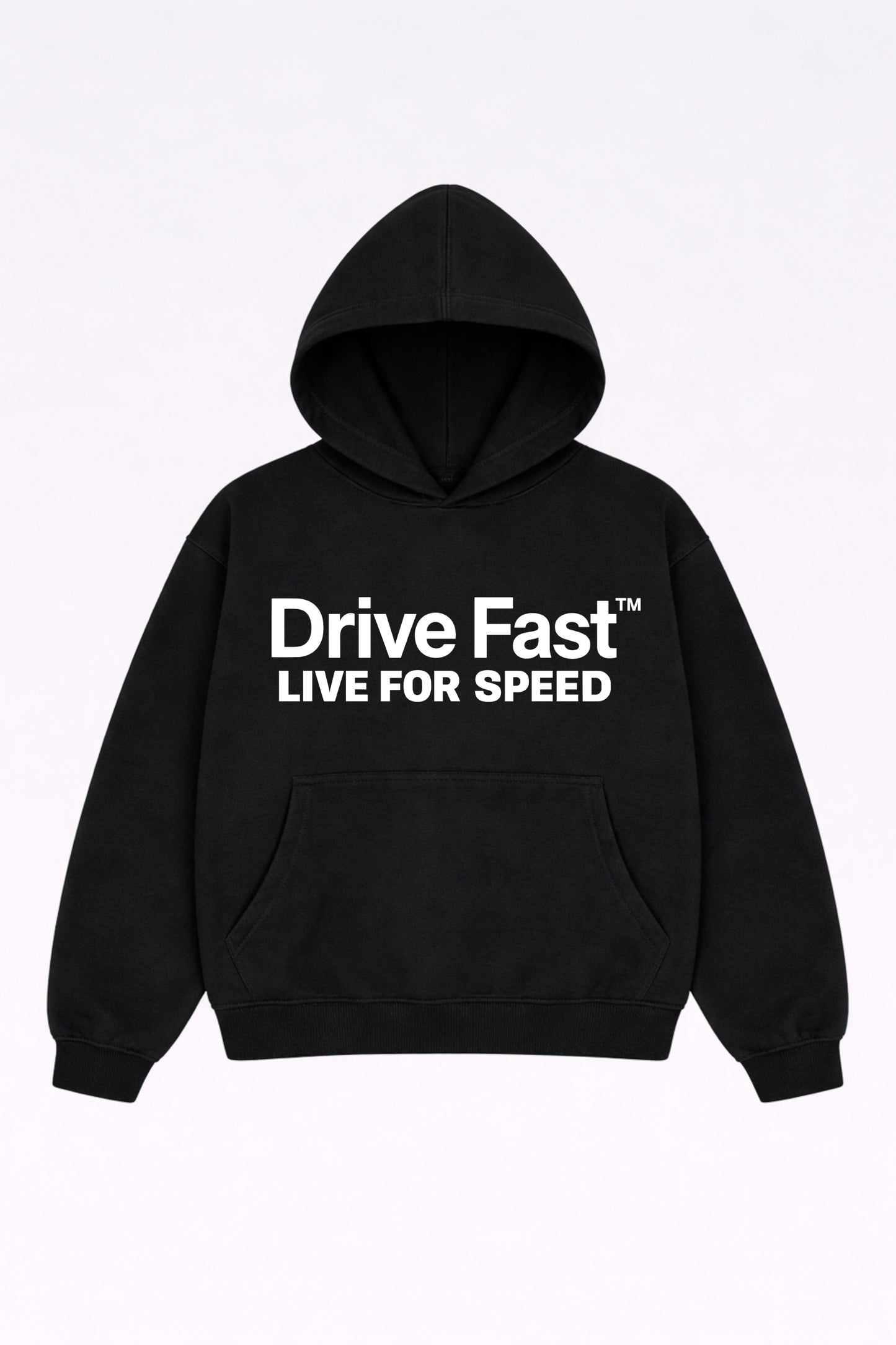 Drive Fast Logo Hoodie Black