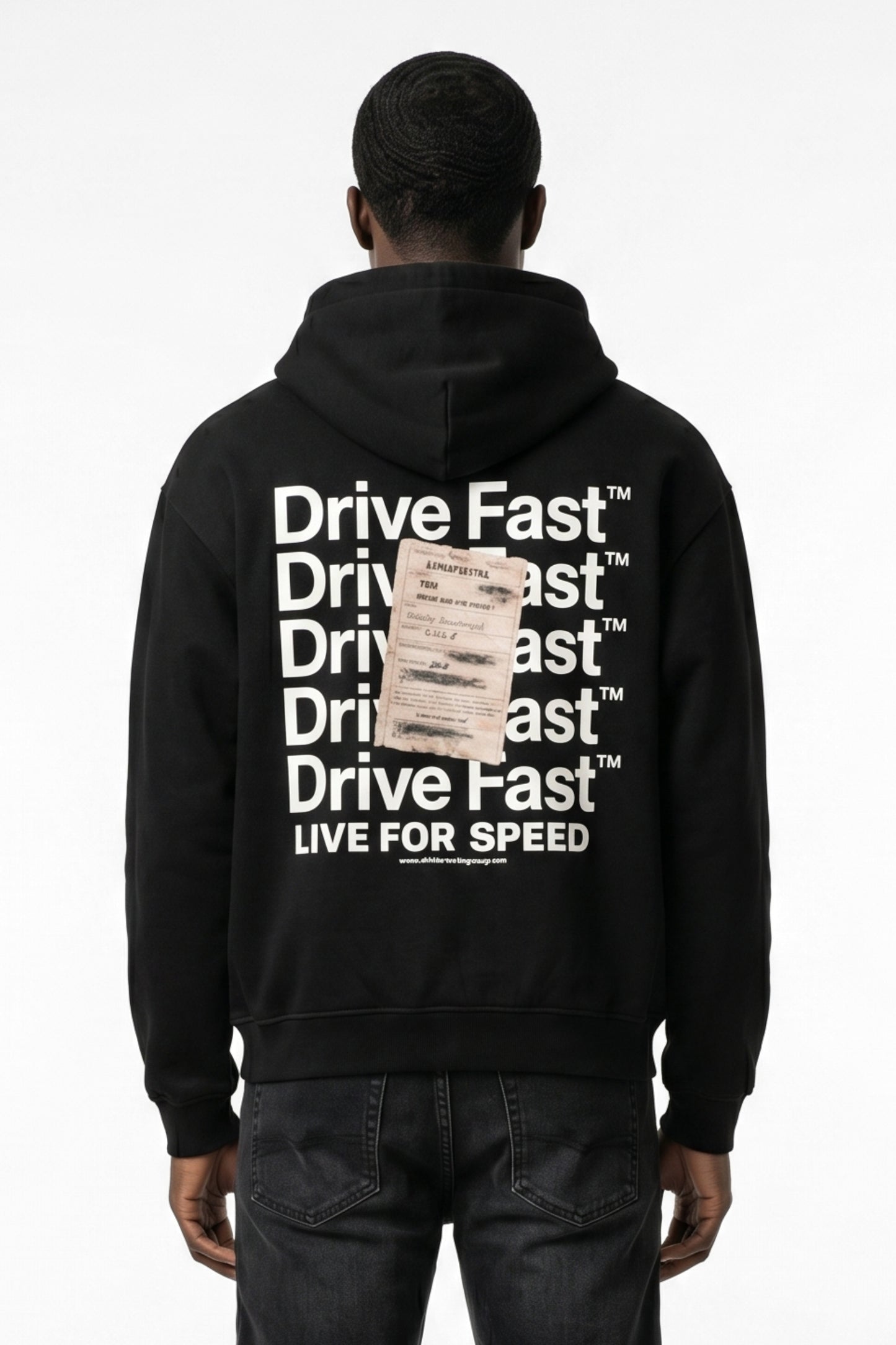 Drive Fast Strafzettel Hoodie Black