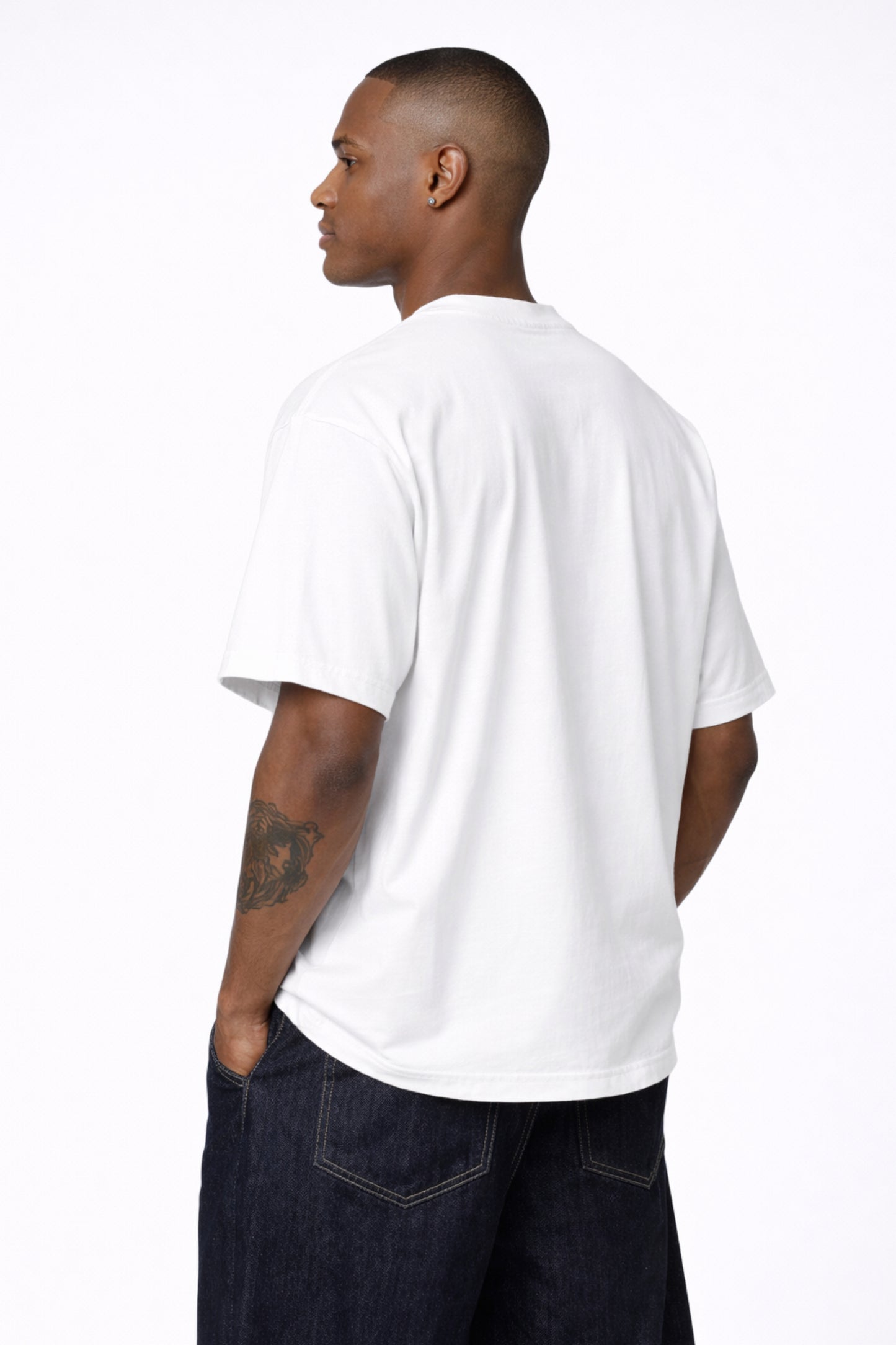 Drive Fast Moto Tee White Lila