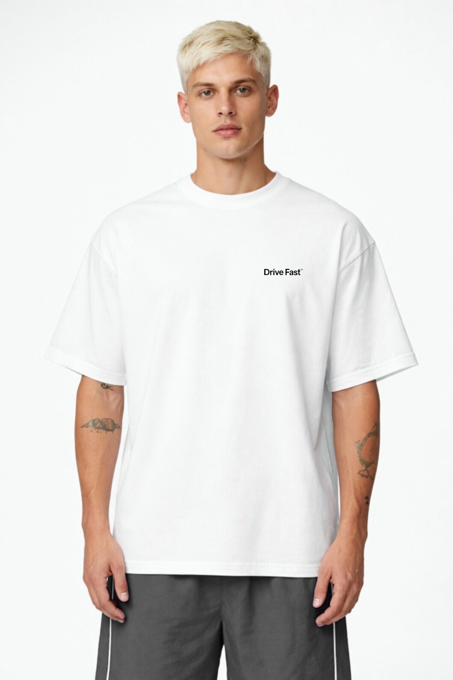 Drive Fast Strafzettel Tee White