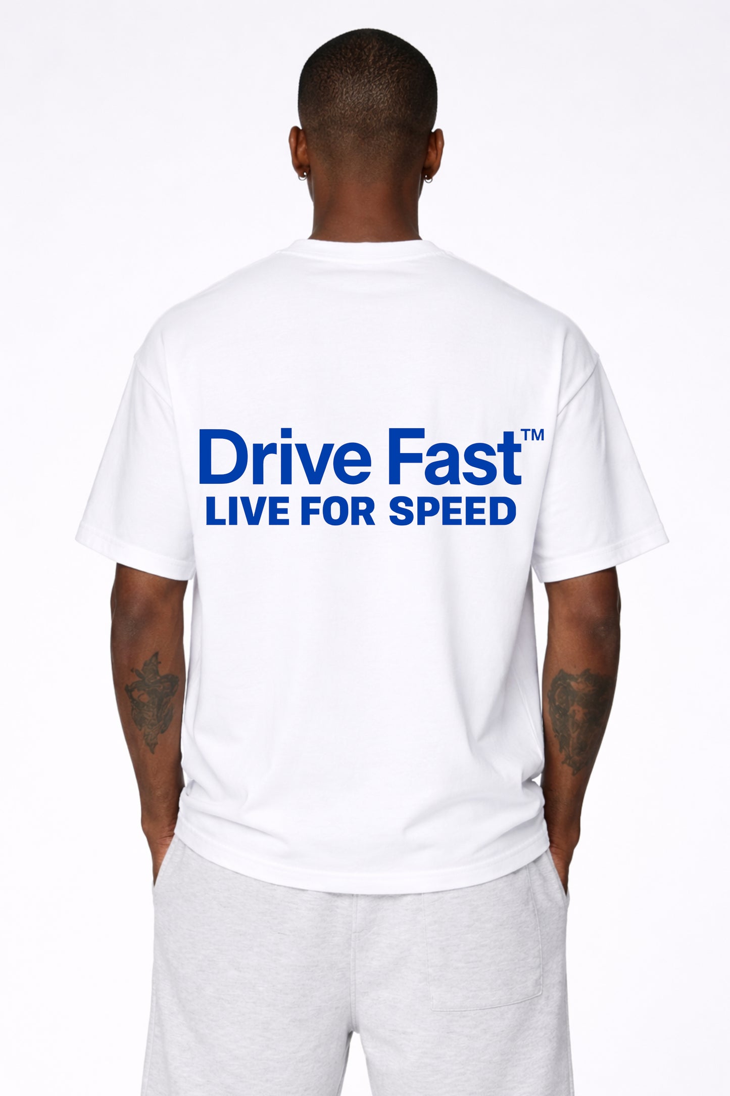 Drive Fast Speed Tee White