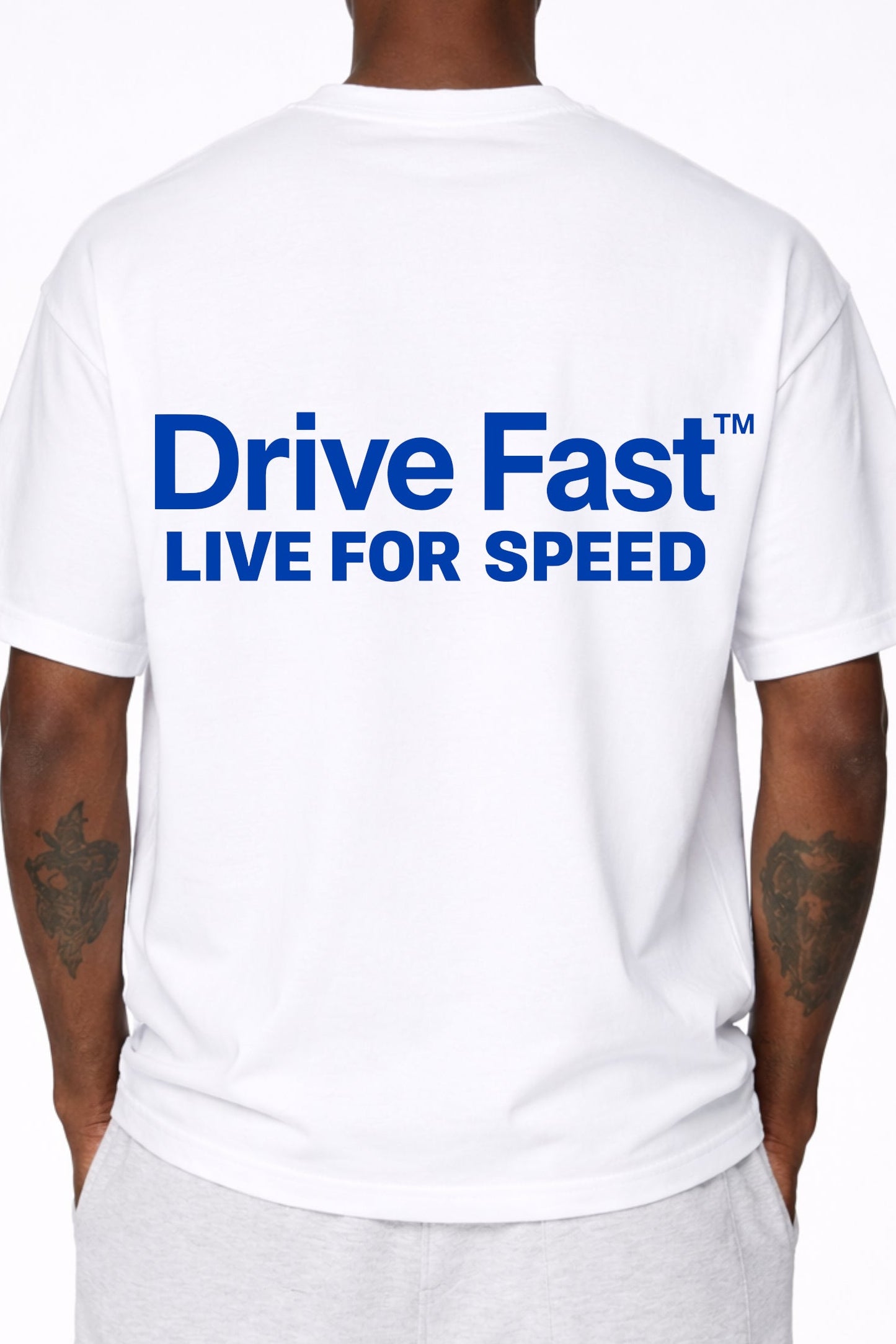 Drive Fast Speed Tee White