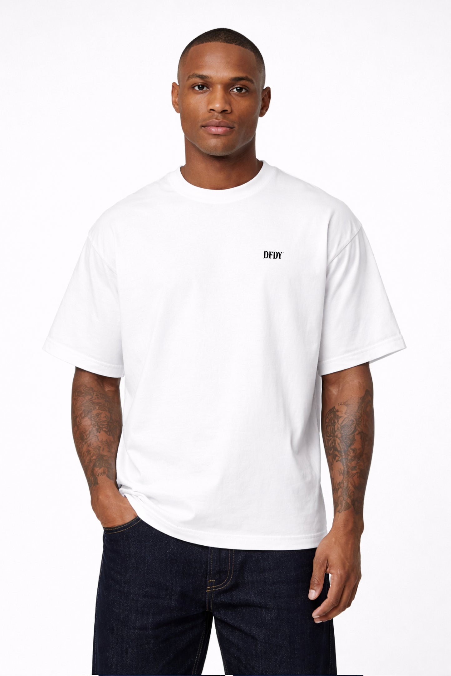 Drive Fast Warn A Brother Tee White