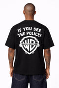 Drive Fast Warn A Brother Tee Black