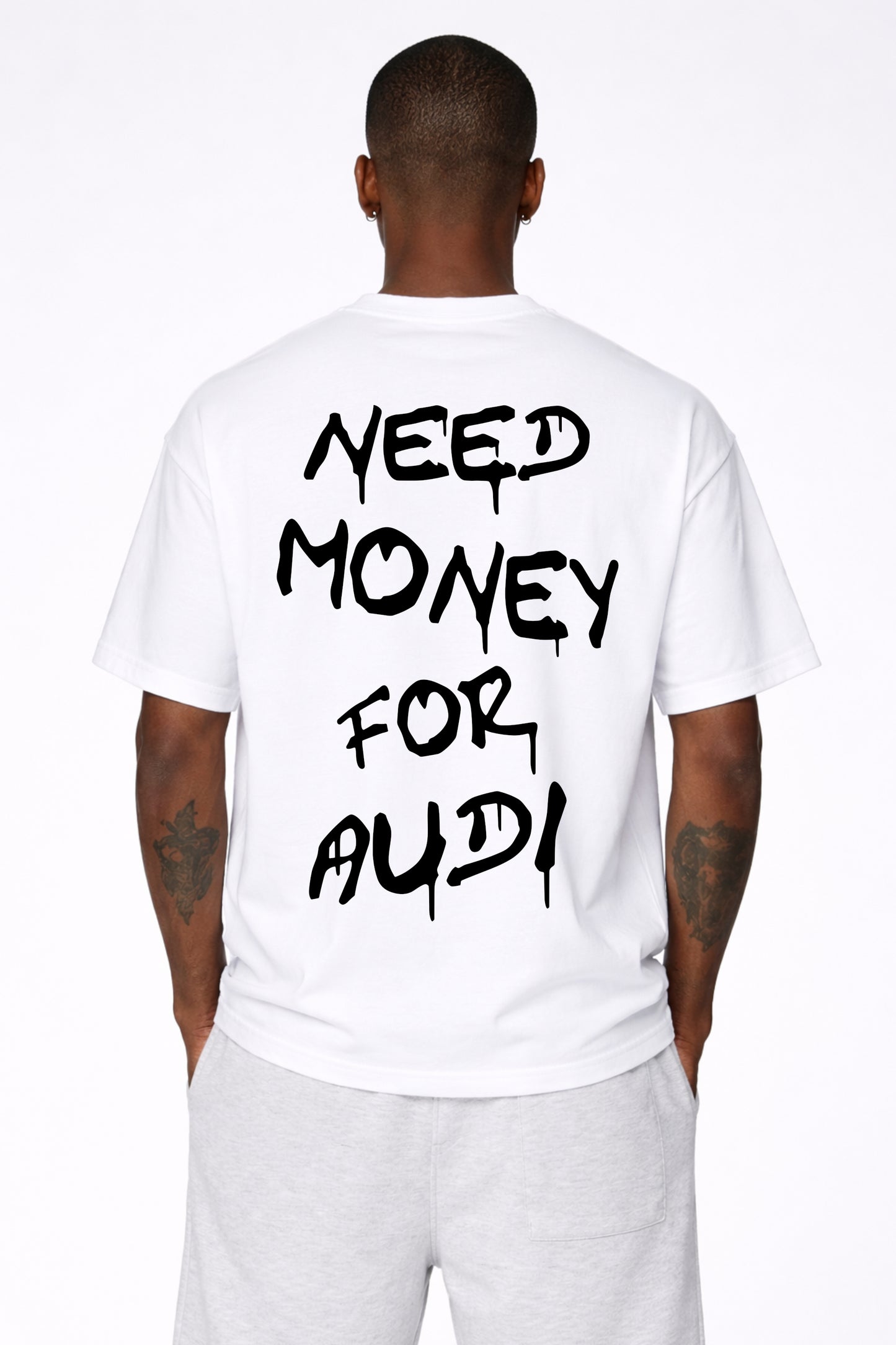 Drive Fast Need Money For Audi Tee White