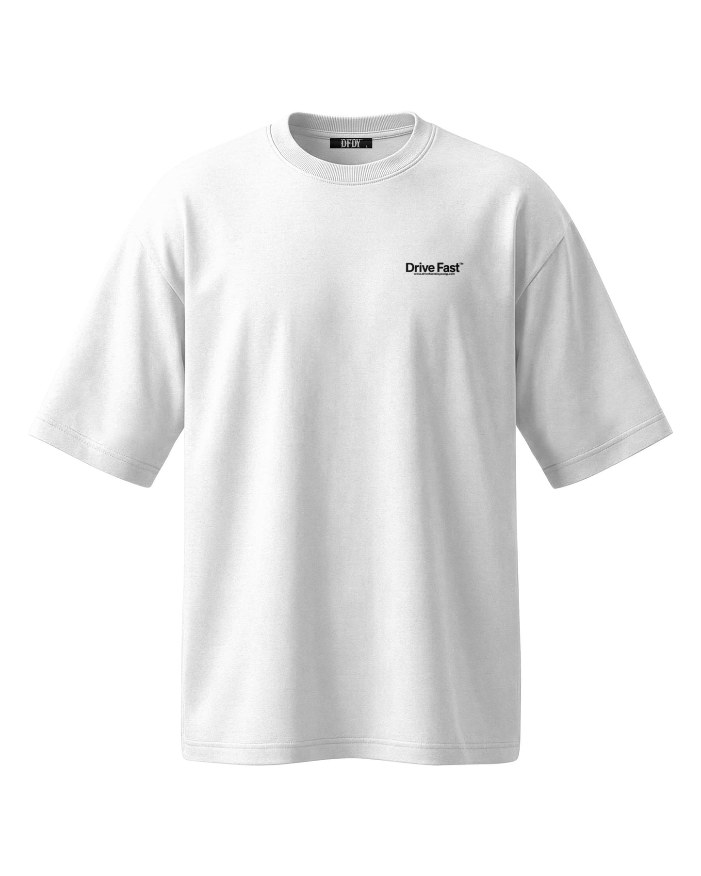 Drive Fast Track Edition Tee White
