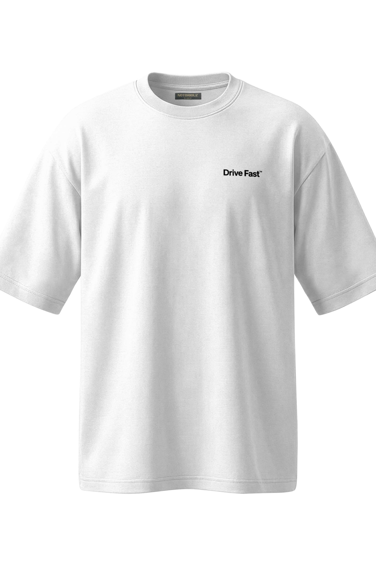 Drive Fast Strafzettel Tee White