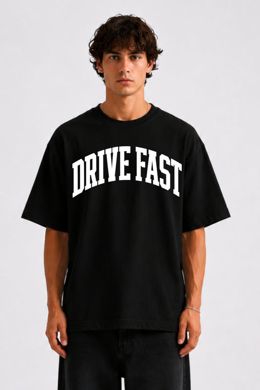 Drive Fast Essential Tee Black
