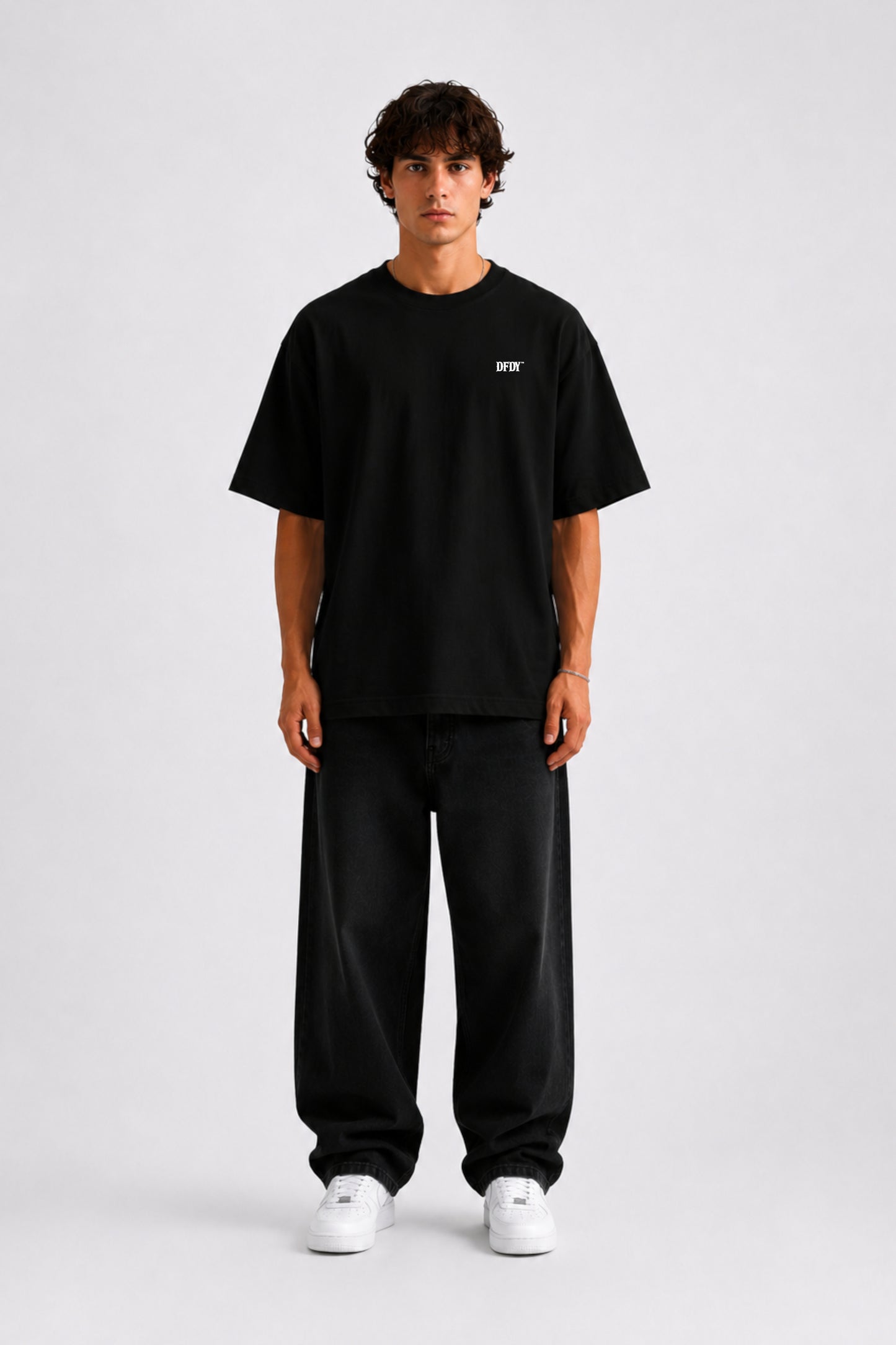 Drive Fast Back Tee Black