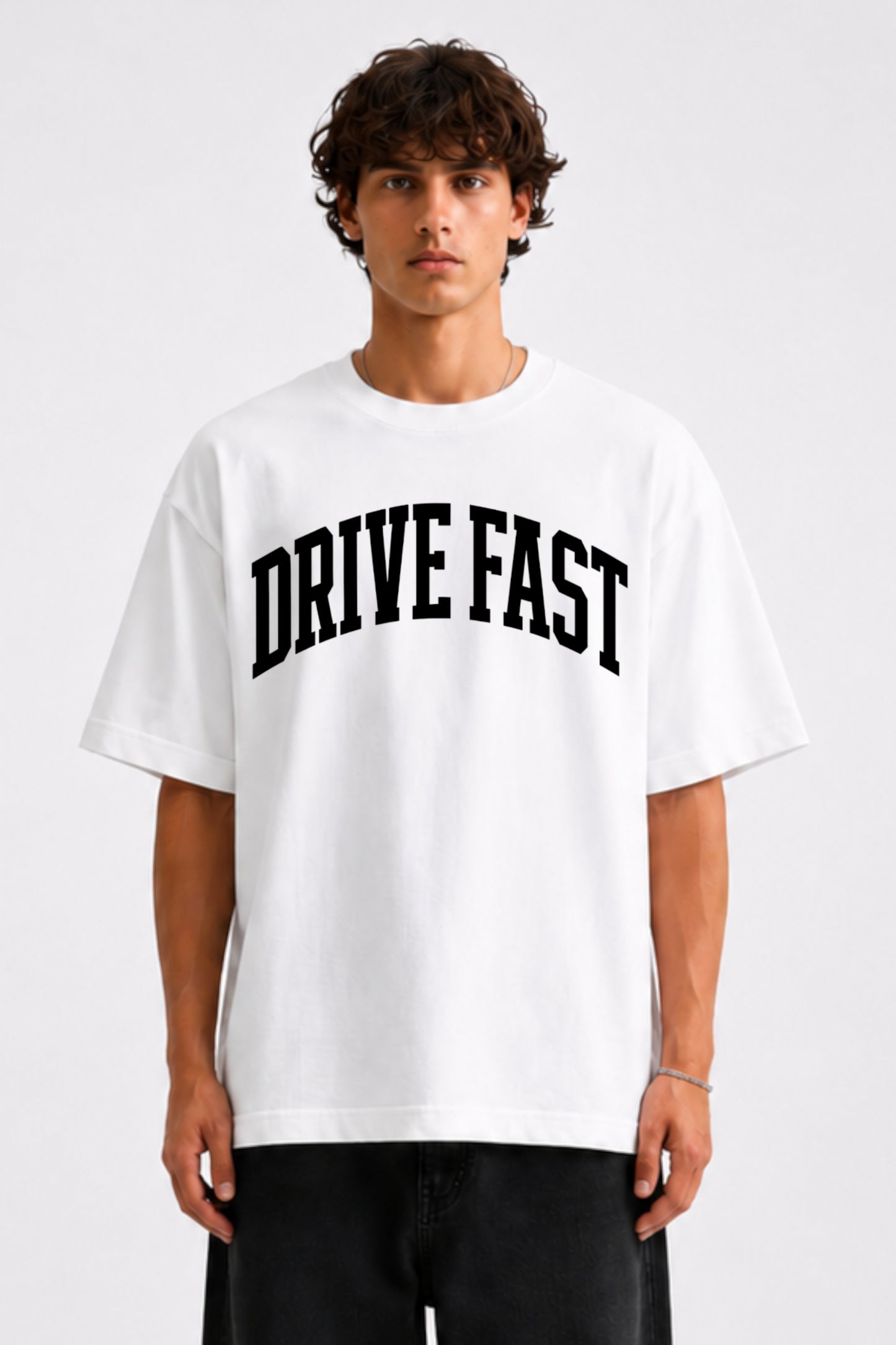 Drive Fast Essential Tee White