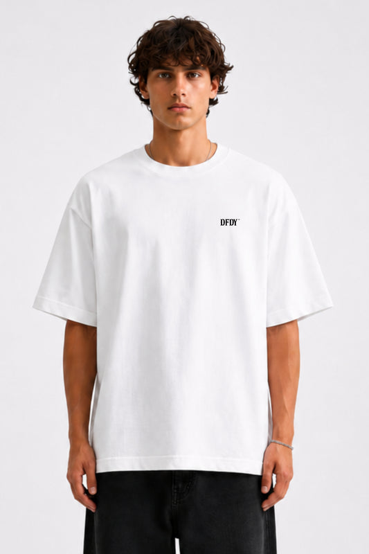 Drive Fast Back Tee White