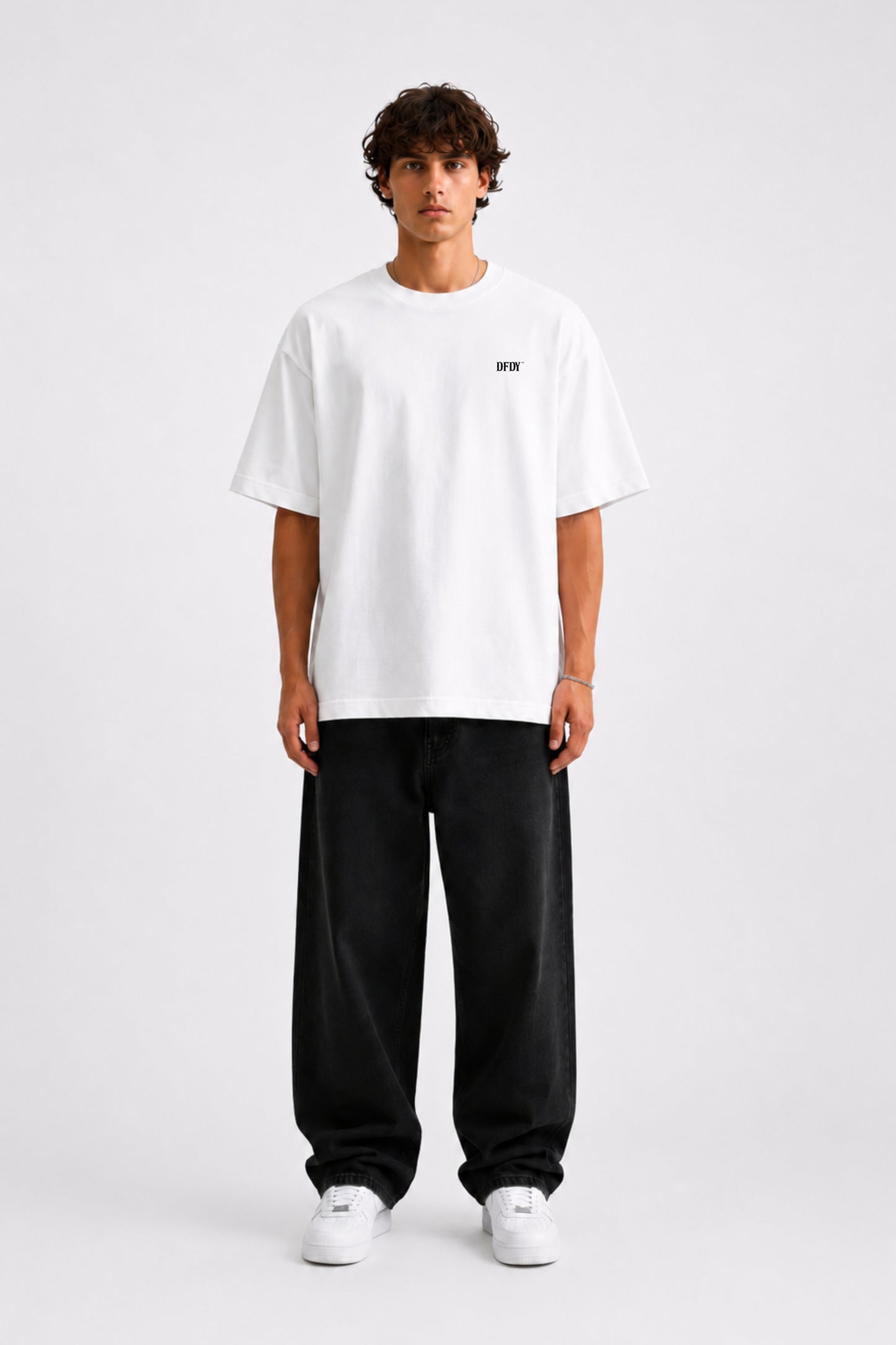 Drive Fast Back Tee White