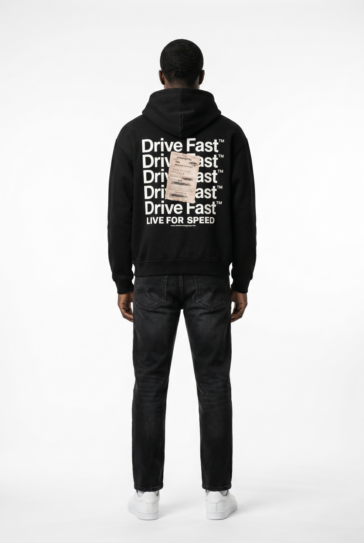 Drive Fast Strafzettel Hoodie Black