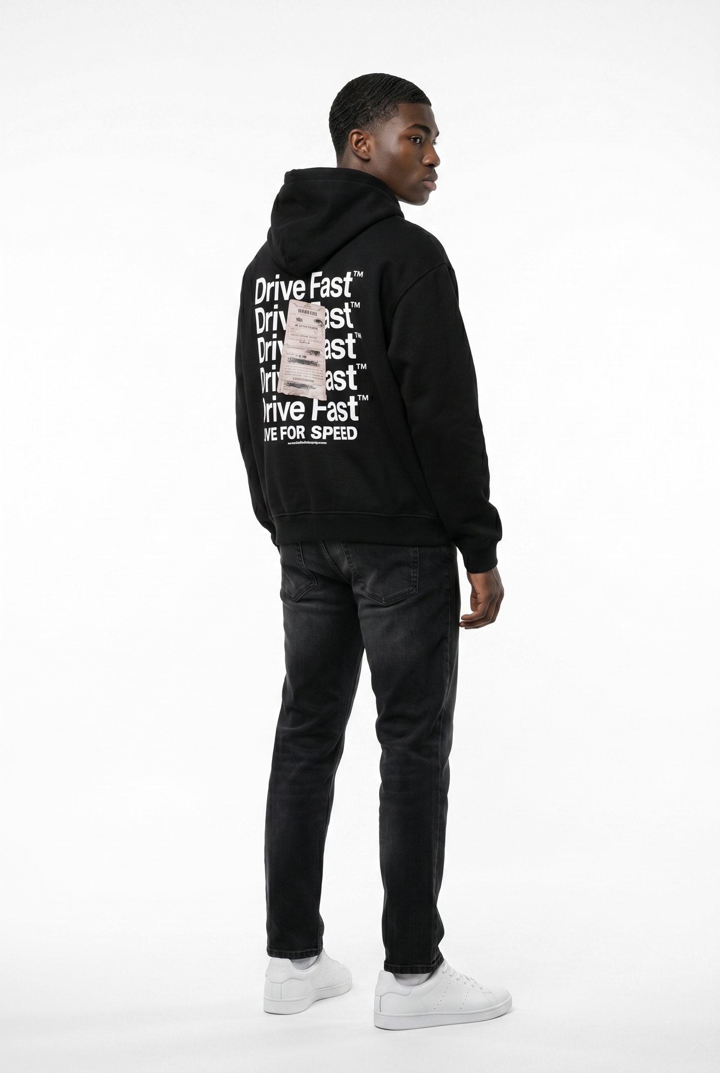Drive Fast Strafzettel Hoodie Black