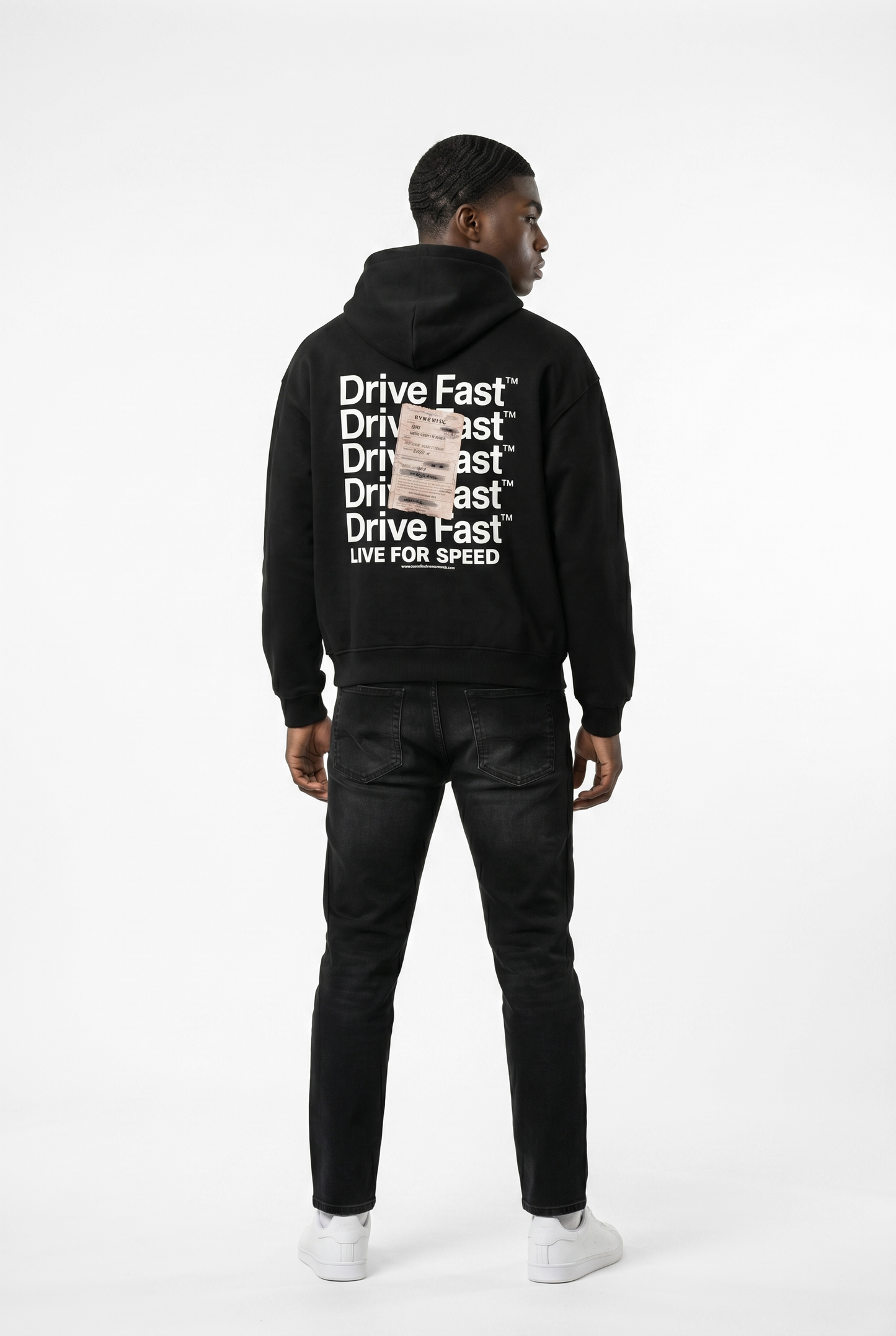 Drive Fast Strafzettel Hoodie Black