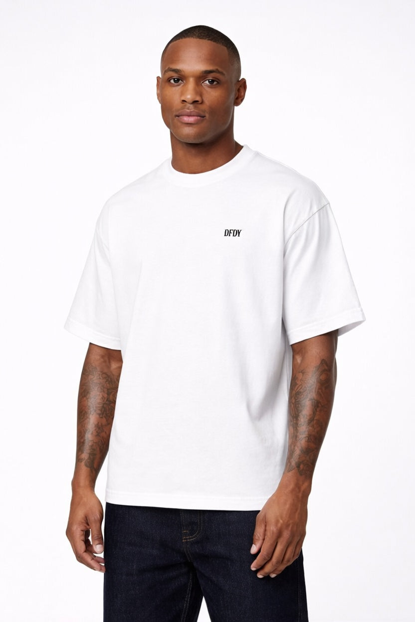 Drive Fast Warn A Brother Tee White