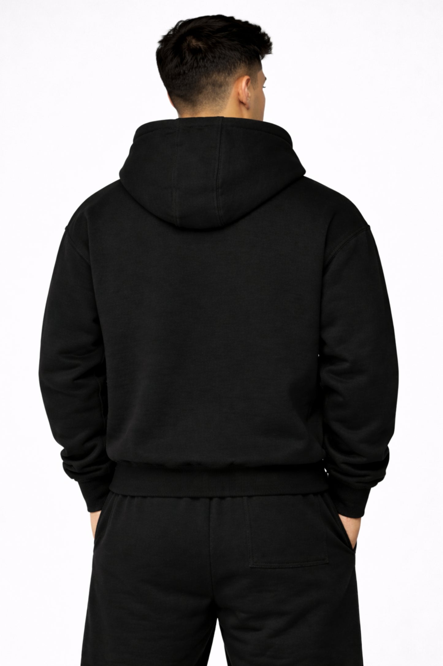 Drive Fast Piston Hoodie Black