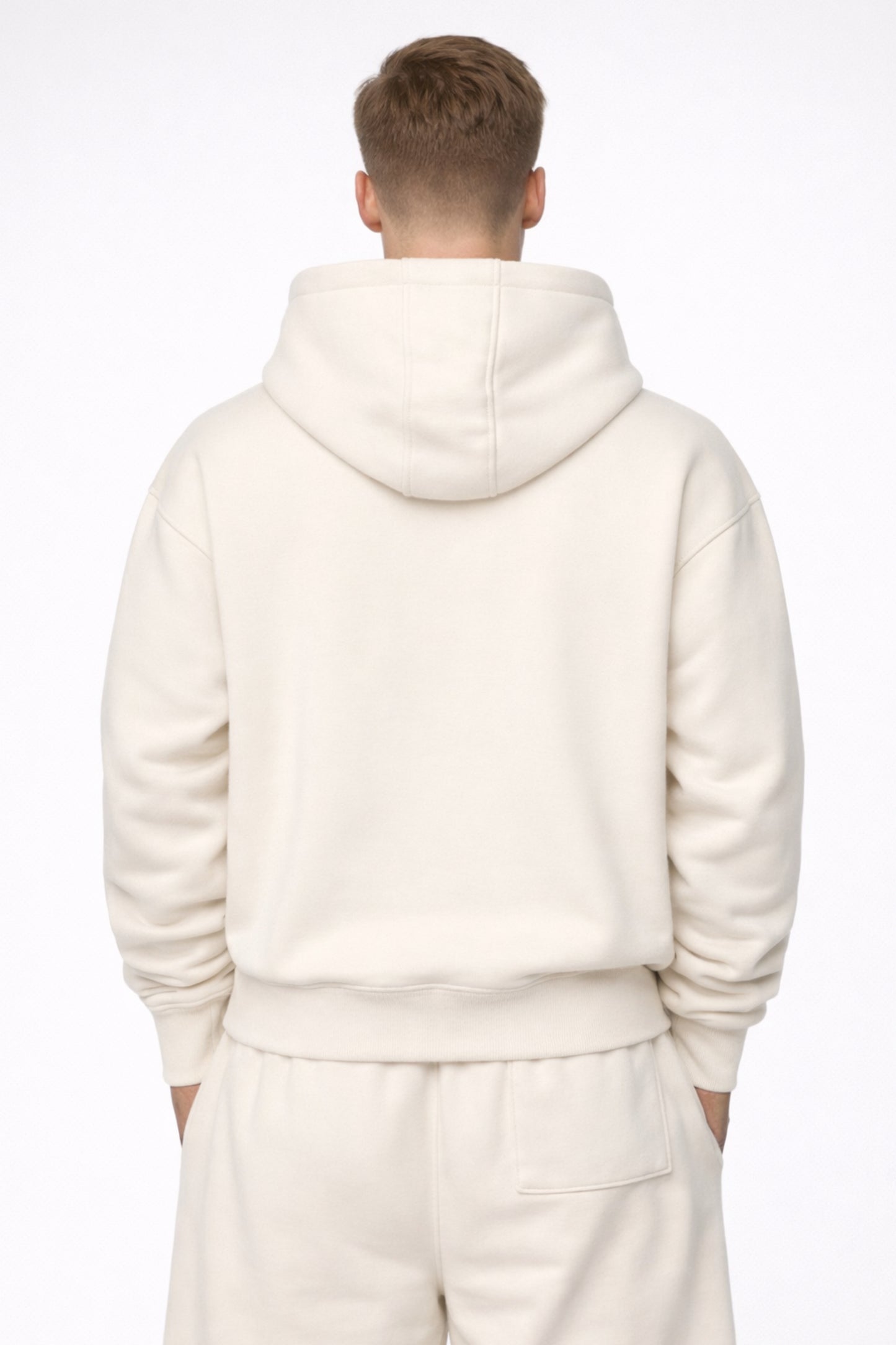 Drive Fast Piston Hoodie Creme